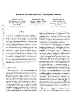 Scaling the Scattering Transform: Deep Hybrid Networks