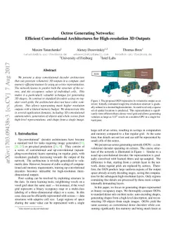 Octree Generating Networks: Efficient Convolutional Architectures for
  High-resolution 3D Outputs