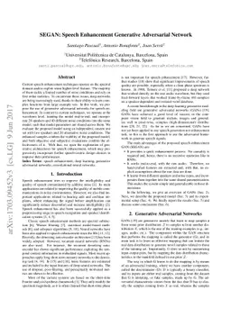 SEGAN: Speech Enhancement Generative Adversarial Network