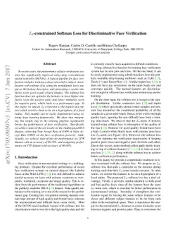 L2-constrained Softmax Loss for Discriminative Face Verification