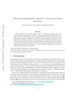 A Bayesian nonparametric approach to log-concave density estimation