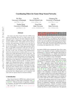 Coordinating Filters for Faster Deep Neural Networks