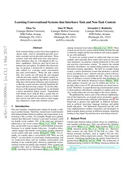 Learning Conversational Systems that Interleave Task and Non-Task
  Content