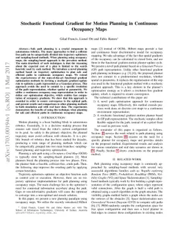 Stochastic Functional Gradient for Motion Planning in Continuous
  Occupancy Maps