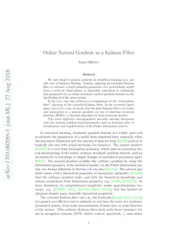 Online Natural Gradient as a Kalman Filter