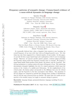 Frequency patterns of semantic change: Corpus-based evidence of a
  near-critical dynamics in language change