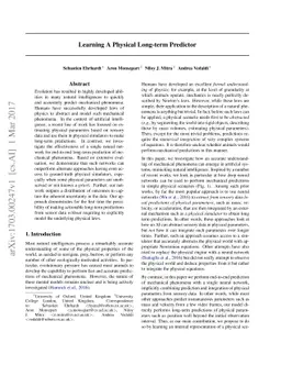 Learning A Physical Long-term Predictor