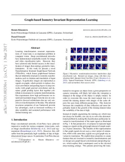 Graph-based Isometry Invariant Representation Learning