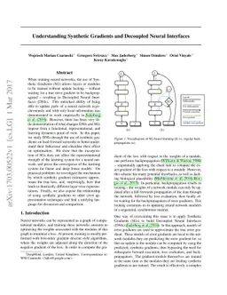 Understanding Synthetic Gradients and Decoupled Neural Interfaces