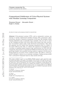 Compositional Falsification of Cyber-Physical Systems with Machine
  Learning Components