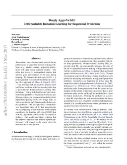 Deeply AggreVaTeD: Differentiable Imitation Learning for Sequential
  Prediction