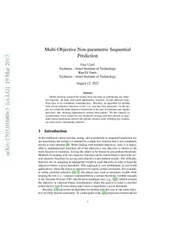 Multi-Objective Non-parametric Sequential Prediction