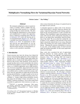 Multiplicative Normalizing Flows for Variational Bayesian Neural
  Networks