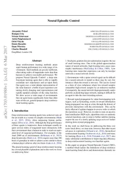 Neural Episodic Control