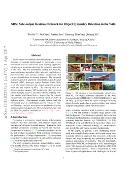 SRN: Side-output Residual Network for Object Symmetry Detection in the
  Wild