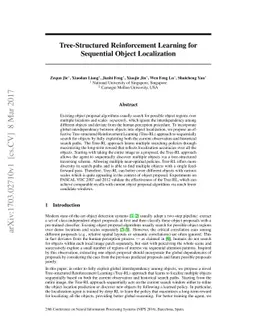 Tree-Structured Reinforcement Learning for Sequential Object
  Localization
