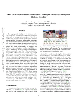 Deep Variation-structured Reinforcement Learning for Visual Relationship
  and Attribute Detection