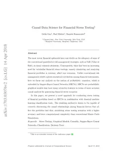 Causal Data Science for Financial Stress Testing