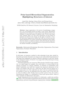 Prior-based Hierarchical Segmentation Highlighting Structures of
  Interest