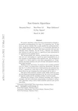 Fast Genetic Algorithms