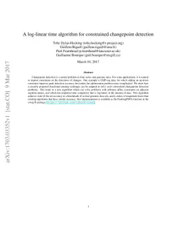 A log-linear time algorithm for constrained changepoint detection