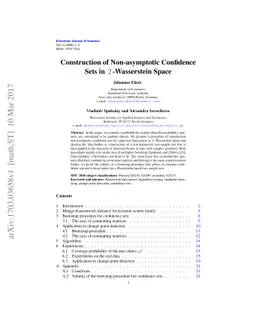 Construction of Non-asymptotic Confidence Sets in 2-Wasserstein Space