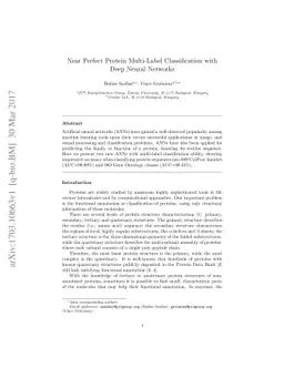 Near Perfect Protein Multi-Label Classification with Deep Neural
  Networks