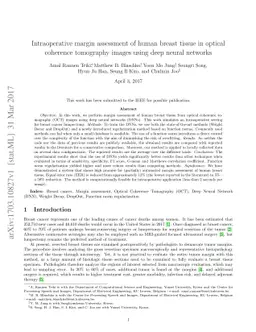 Intraoperative margin assessment of human breast tissue in optical
  coherence tomography images using deep neural networks