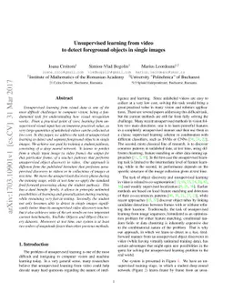 Unsupervised learning from video to detect foreground objects in single
  images