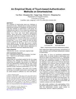 An empirical study of touch-based authentication methods on smartwatches