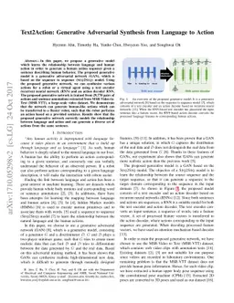 Text2Action: Generative Adversarial Synthesis from Language to Action