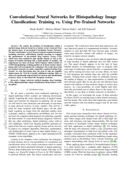 Convolutional Neural Networks for Histopathology Image Classification:
  Training vs. Using Pre-Trained Networks