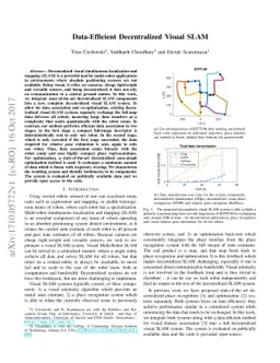 Data-Efficient Decentralized Visual SLAM
