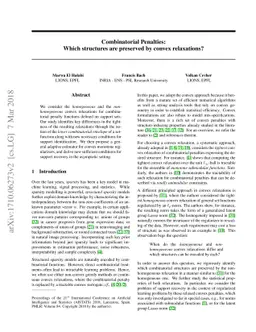 Combinatorial Penalties: Which structures are preserved by convex
  relaxations?