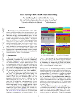Scene Parsing with Global Context Embedding
