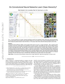 Do Convolutional Neural Networks Learn Class Hierarchy?