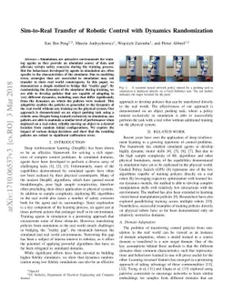 Sim-to-Real Transfer of Robotic Control with Dynamics Randomization
