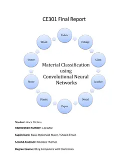 Material Classification using Neural Networks