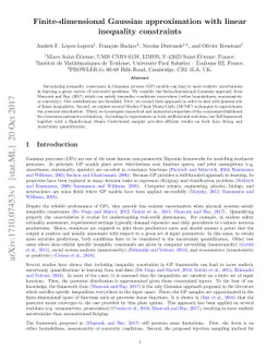 Finite-dimensional Gaussian approximation with linear inequality
  constraints