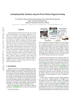 Anticipating Daily Intention using On-Wrist Motion Triggered Sensing