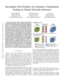 Incomplete Dot Products for Dynamic Computation Scaling in Neural
  Network Inference
