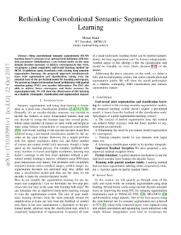 Rethinking Convolutional Semantic Segmentation Learning