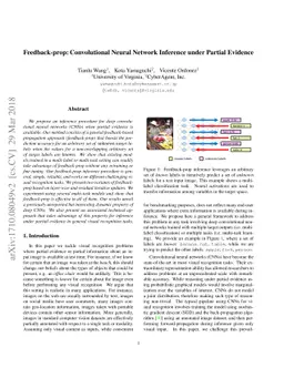 Feedback-prop: Convolutional Neural Network Inference under Partial
  Evidence