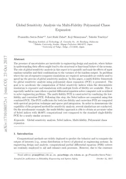 Global Sensitivity Analysis via Multi-Fidelity Polynomial Chaos
  Expansion