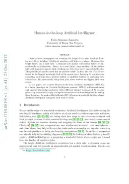 Human-in-the-loop Artificial Intelligence