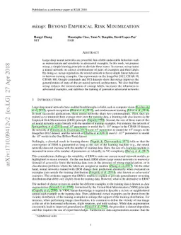 mixup: Beyond Empirical Risk Minimization