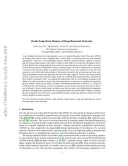 On the Long-Term Memory of Deep Recurrent Networks