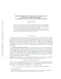 Free deterministic equivalent Z-scores of compound Wishart models: A
  goodness of fit test of 2DARMA models