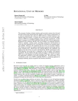 Rotational Unit of Memory