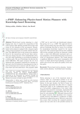 $κ$-PMP: Enhancing Physics-based Motion Planners with
  Knowledge-based Reasoning